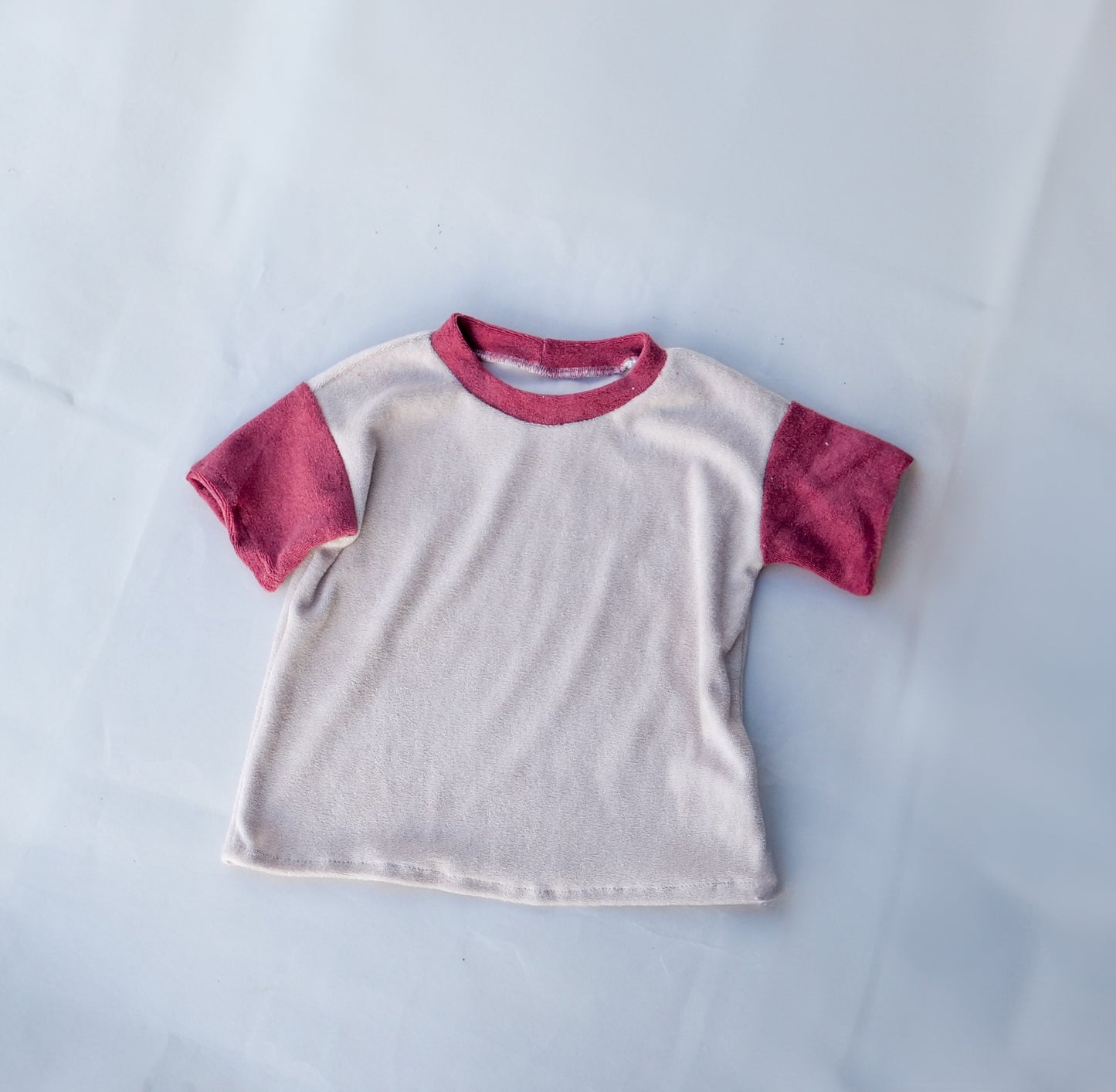 Basic Shirt Two-Tone aus Frottee "Color your life"