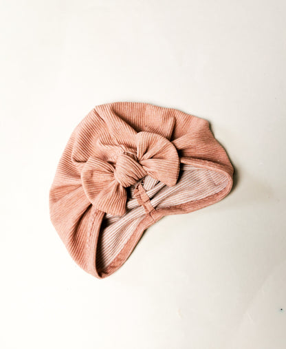 Rib-Jersey Turbanmütze Big Bow