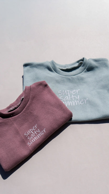 super salty summer Oversized Shirt aus Feinstrick