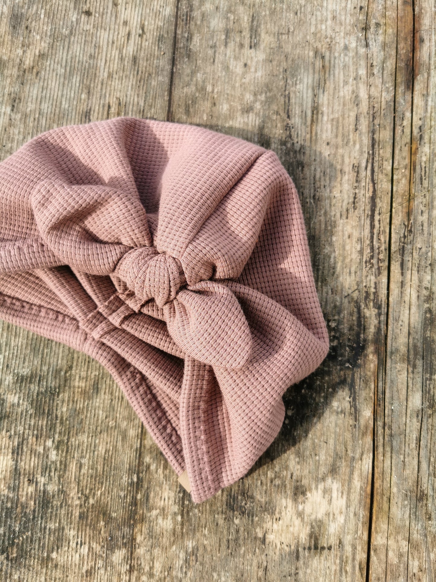 Waffle-Knit Turbanmütze Tulip