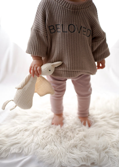 BELOVED Set - Grobstrick Oversized Pullover & Leggings aus Waffle-Knit