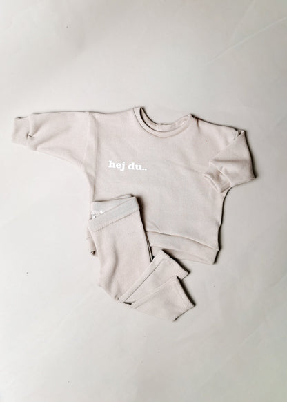 hej du.. Set - Oversized Pullover & Leggings aus Feinstrick