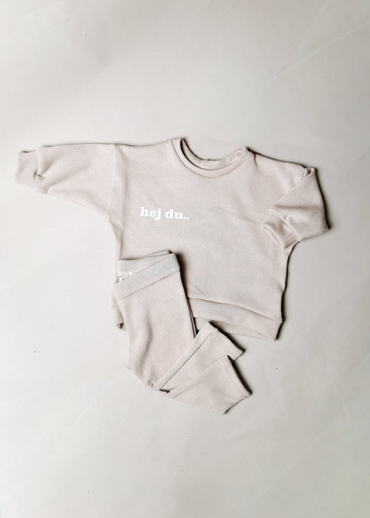 hej du.. Set - Oversized Pullover & Leggings aus Feinstrick