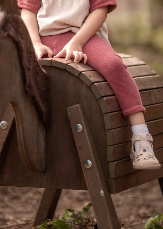 Frottee Leggings 3/4