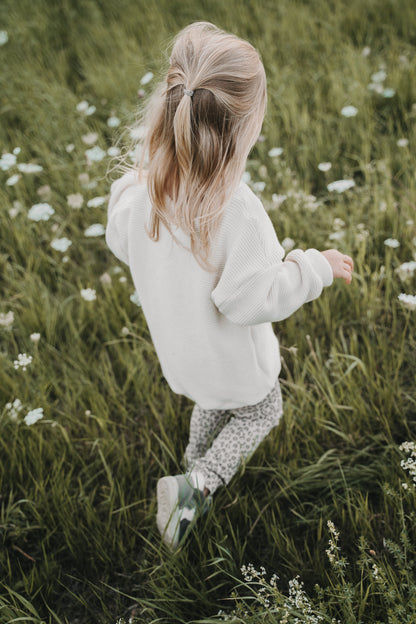 Oversized Pullover aus Wellenstrick
