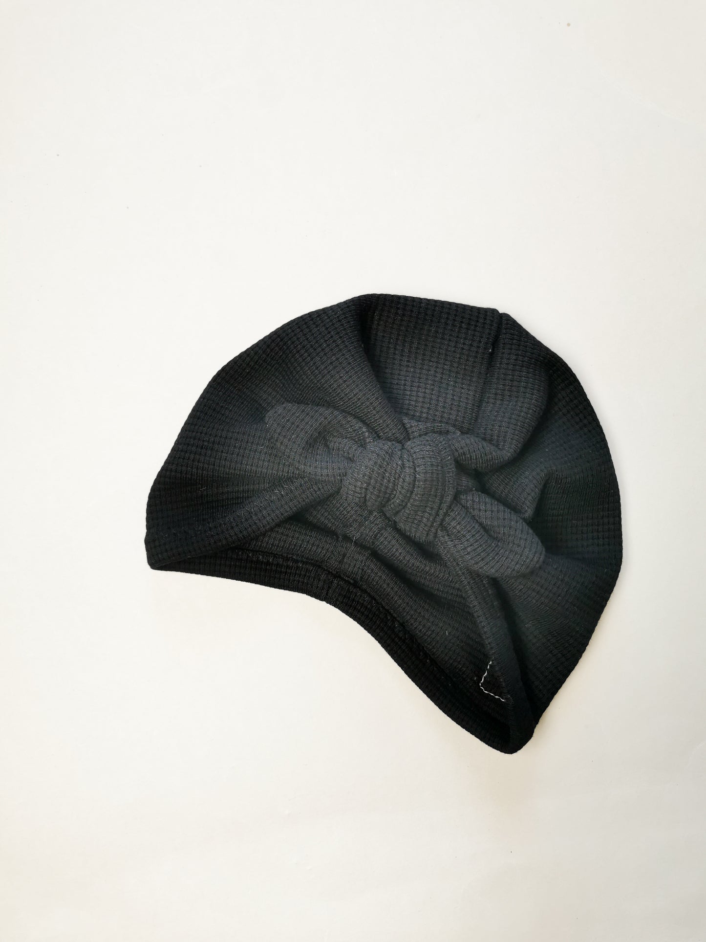 Waffle Knit Turbanmütze mit Tulip Scheife