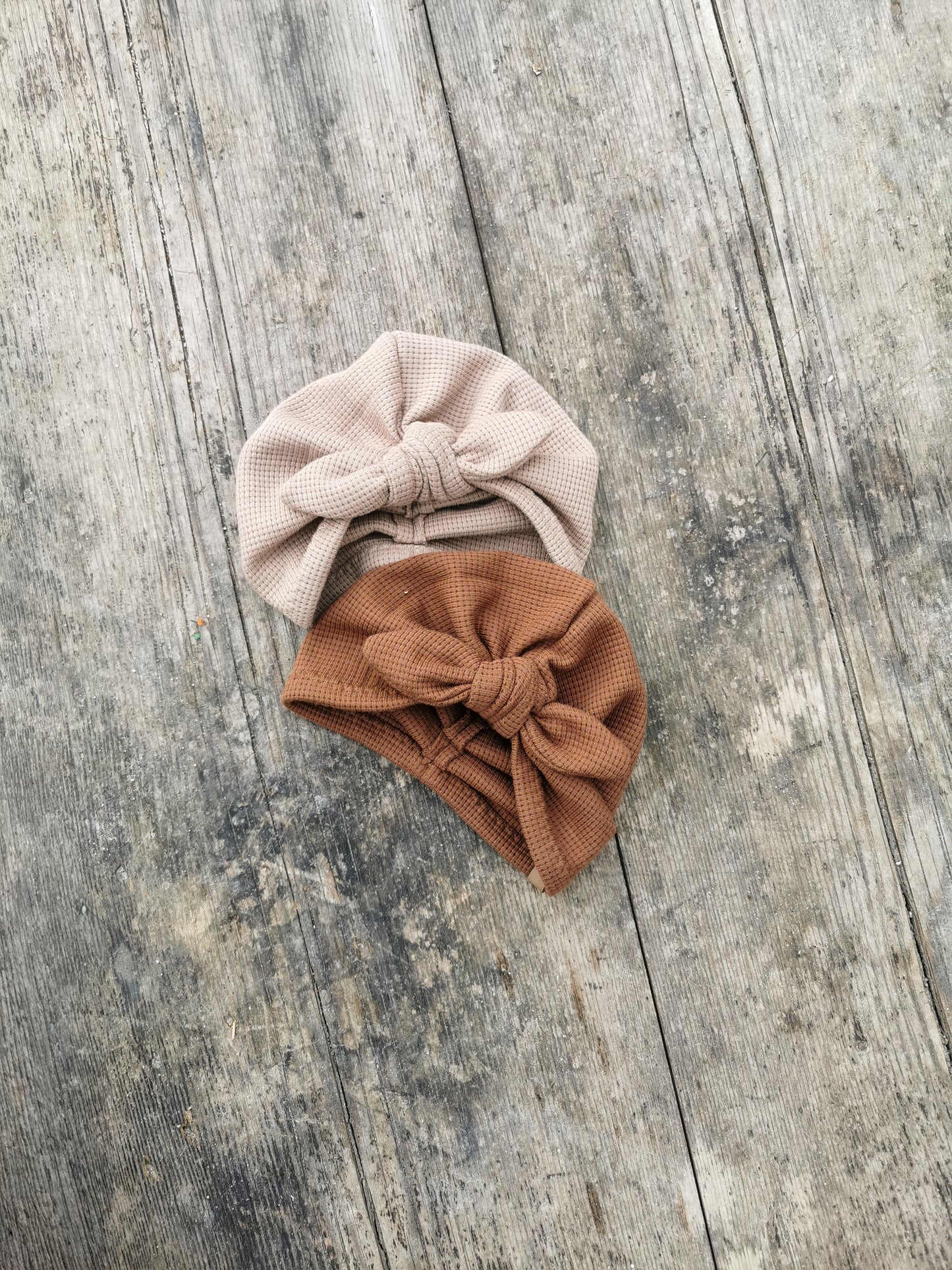 Waffle-Knit Turbanmütze Tulip