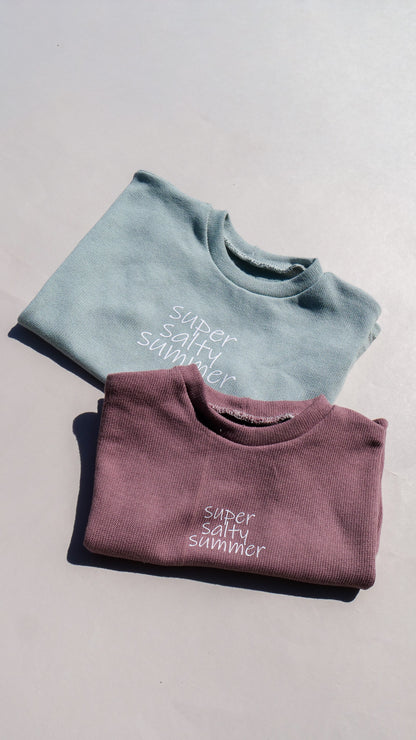 super salty summer Oversized Shirt aus Feinstrick