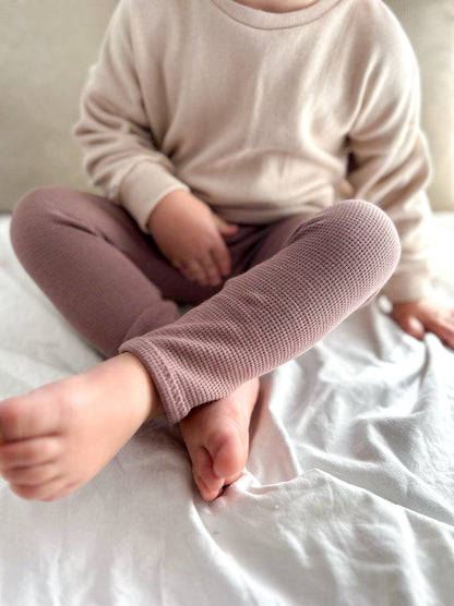 Leggings aus Waffle-Knit Jersey