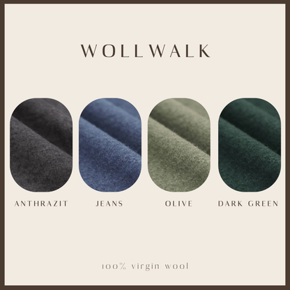 Gefütterte Wollwalk-Jacke mit Teddyplüsch für Kinder