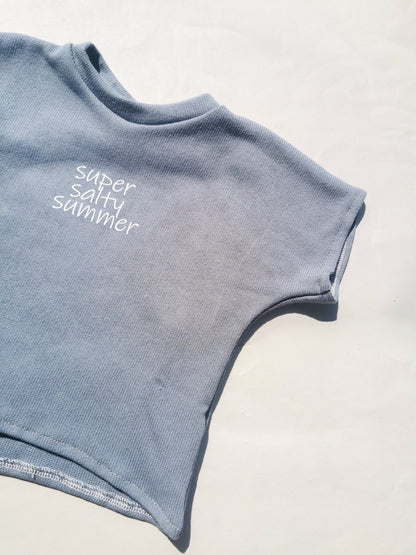 super salty summer Oversized Shirt aus Feinstrick