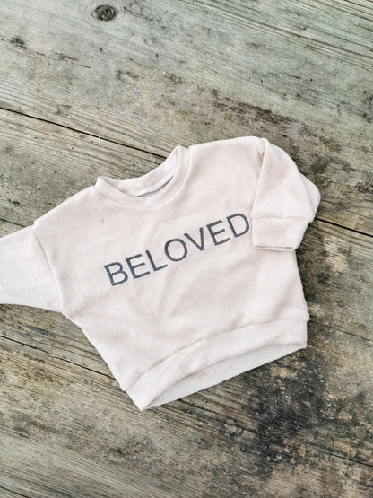 BELOVED Oversized Pullover aus Frottee