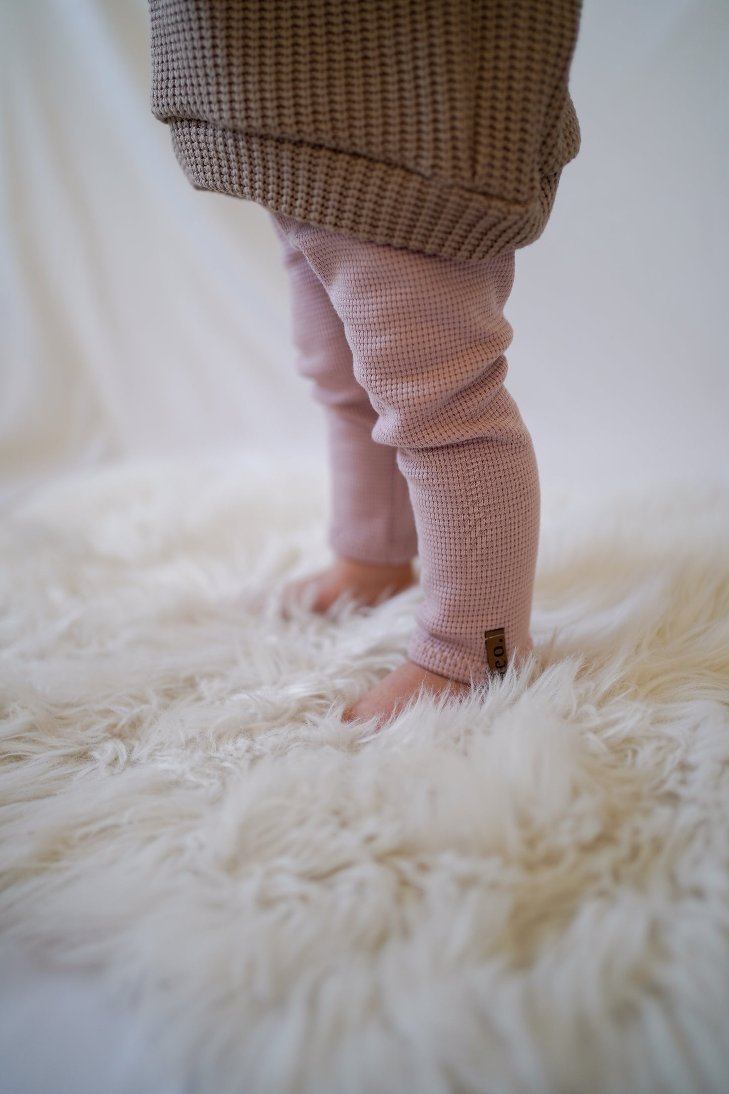 Leggings aus Waffle-Knit Jersey