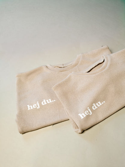 hej du.. Oversized Pullover aus Feinstrick