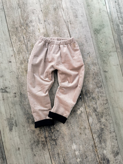 Cordhose leicht gefüttert mit Waffle-Knit Jersey