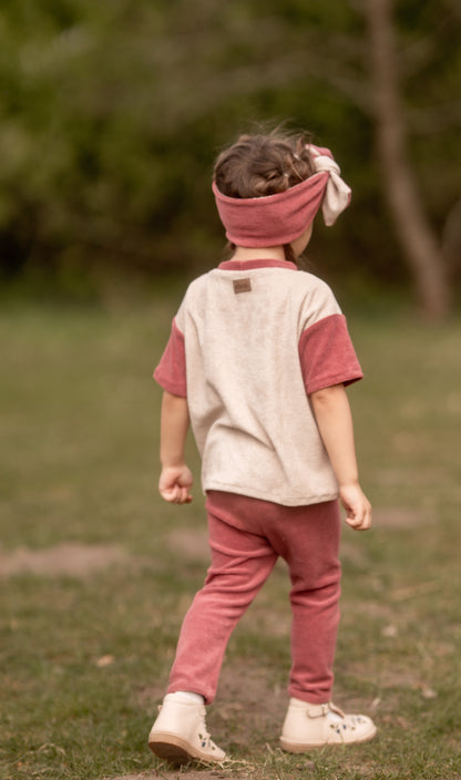 Basic Shirt Two-Tone aus Frottee "Color your life"