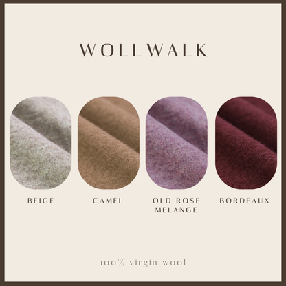 Gefütterte Wollwalk-Jacke mit Teddyplüsch für Kinder