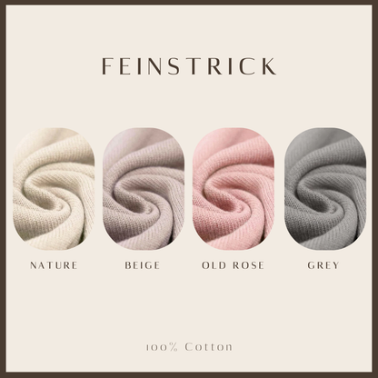 Feinstrick Dreiecks-Loopschal für Mama mit Teddyplüsch gefüttert