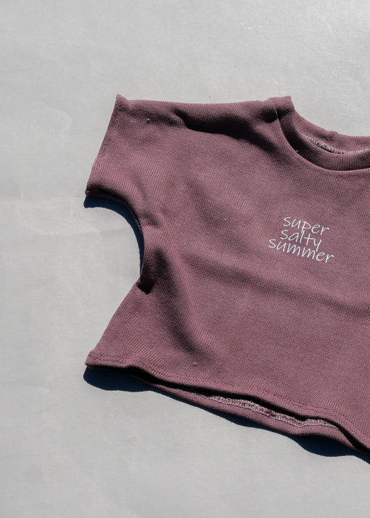 super salty summer Oversized Shirt aus Feinstrick