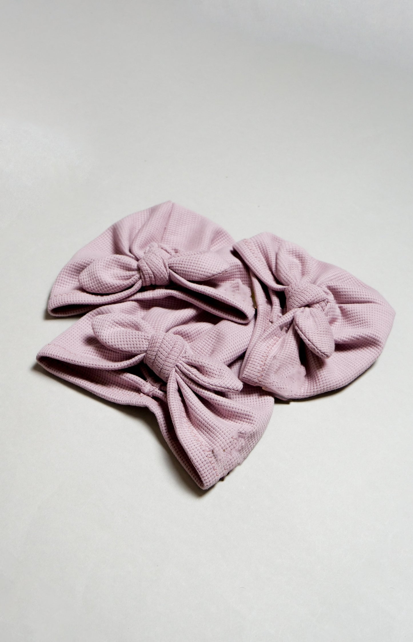 Waffle Knit Turbanmütze mit Tulip Scheife