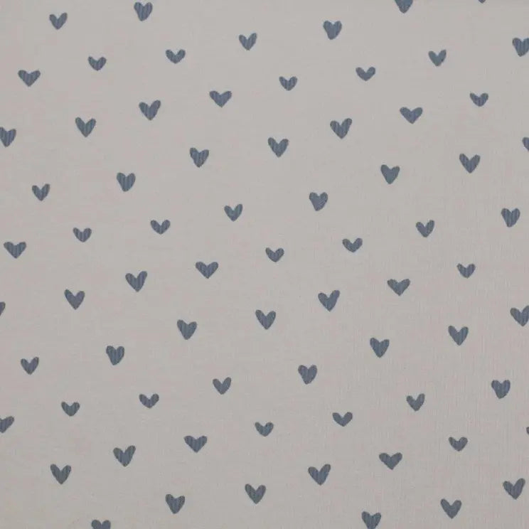 Scrunchie aus Rippstrick mit Herz-Print