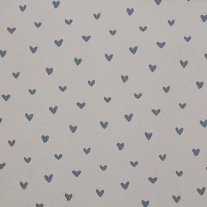 Scrunchie aus Rippstrick mit Herz-Print