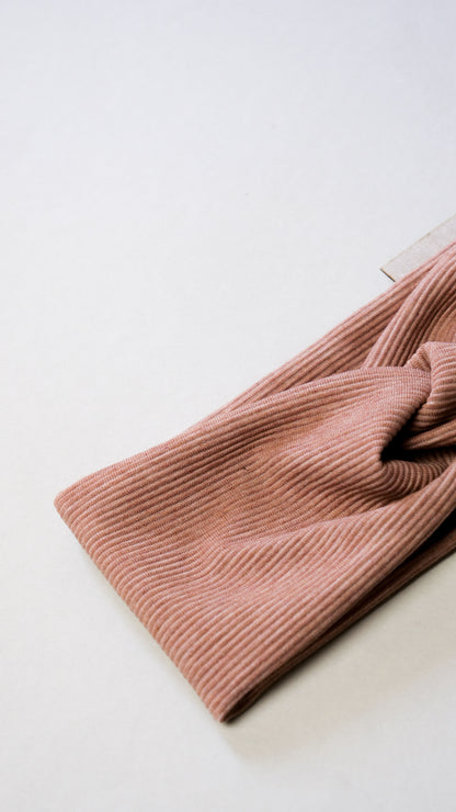 Rib-Jersey Twist Stirnband für Mama