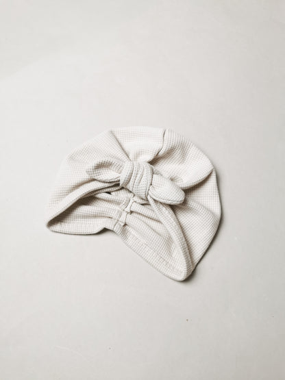 Waffle-Knit Turbanmütze Tulip