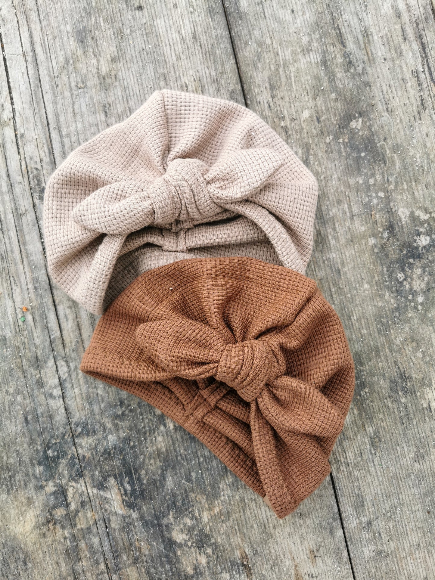Waffle-Knit Turbanmütze Tulip