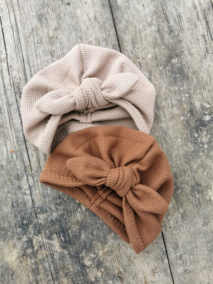 Waffle-Knit Turbanmütze Tulip