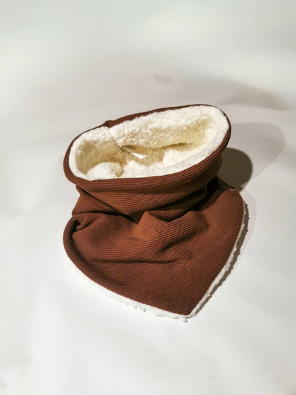 Rib-Jersey Dreiecks-Loopschal für Mama mit wählbarer Fütterung