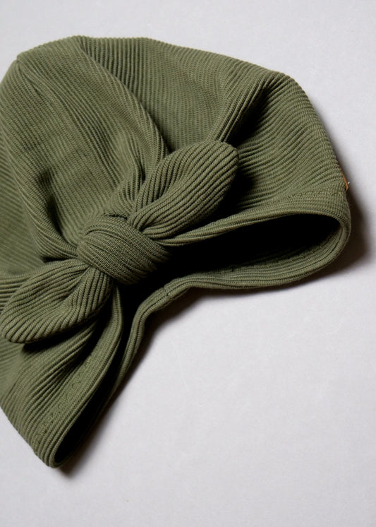 Rib-Jersey Turbanmütze Tulip