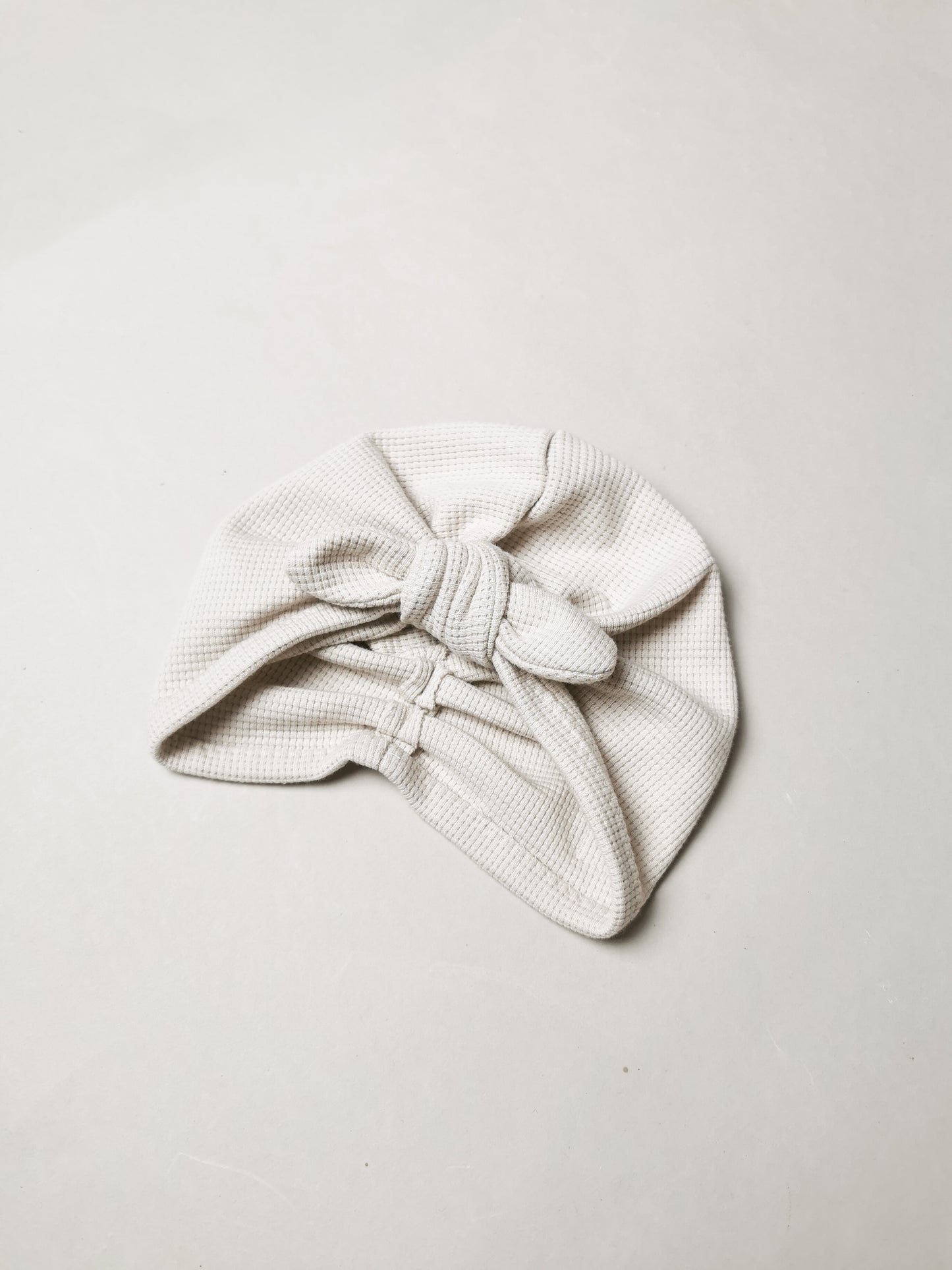 Waffle Knit Turbanmütze mit Tulip Scheife