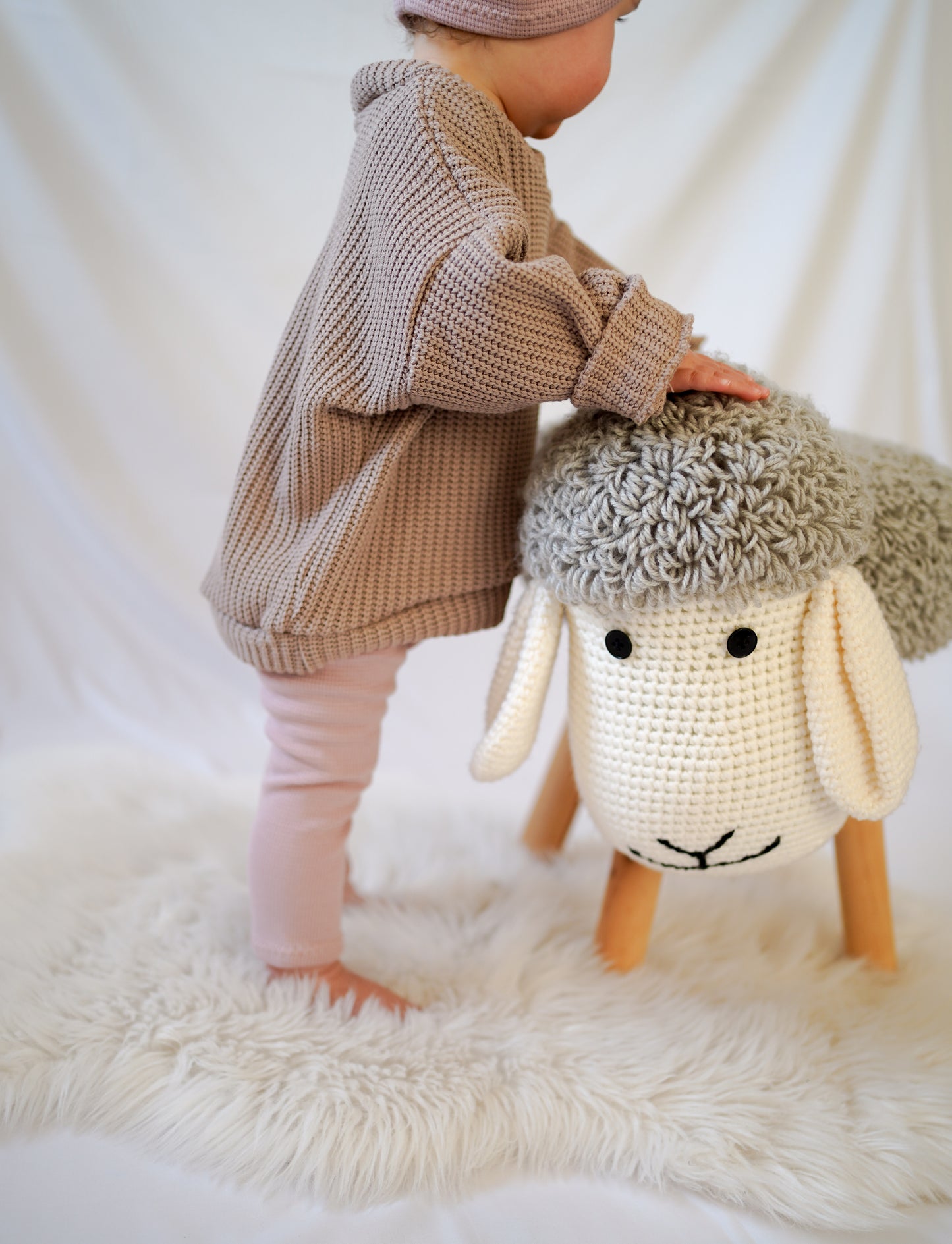 BELOVED Set - Grobstrick Oversized Pullover & Leggings aus Waffle-Knit