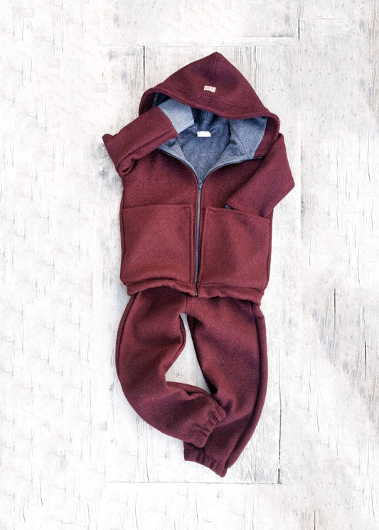 Wollwalk - Winterset Wollwalkhose & Jacke gefüttert mit Bio Baumwollfleece