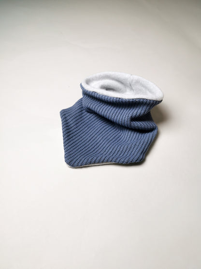 Grobstrick Dreiecks-Loopschal für Mama mit Bio-Baumwollfleece gefüttert