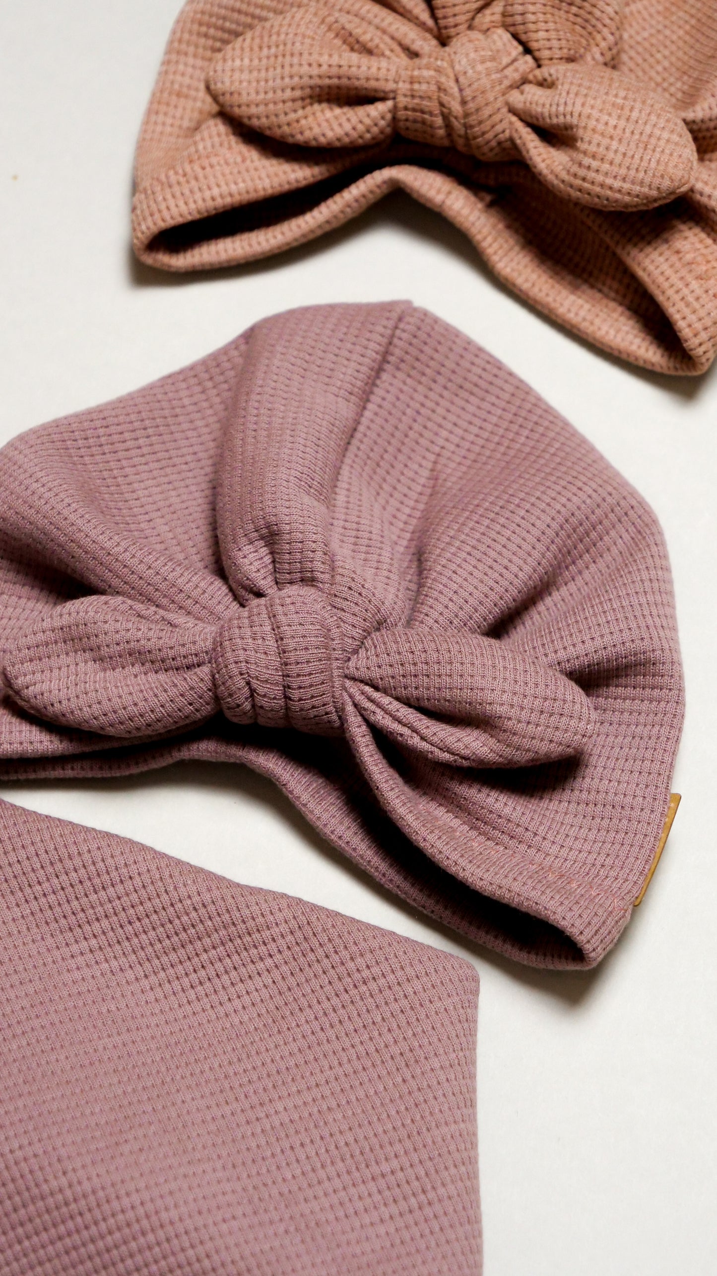 Waffle-Knit Turbanmütze Tulip