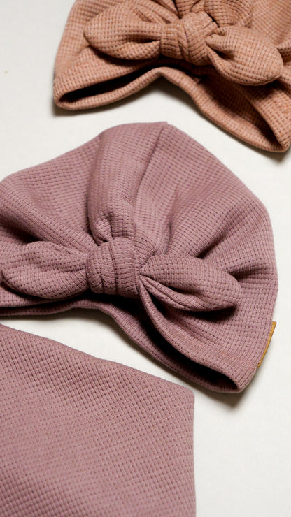 Waffle-Knit Turbanmütze Tulip