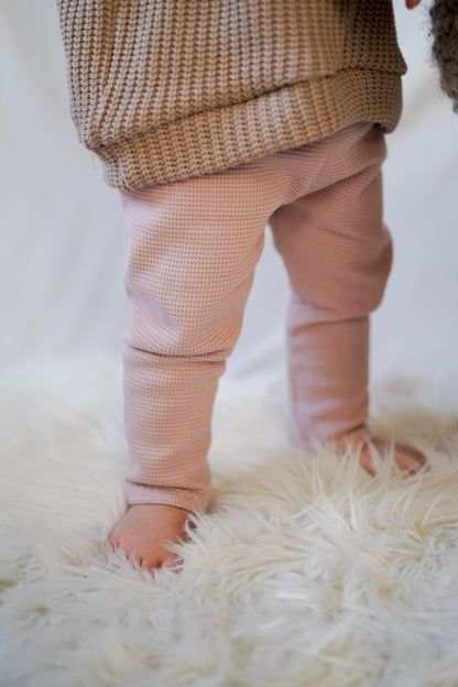 Leggings aus Waffle-Knit Jersey