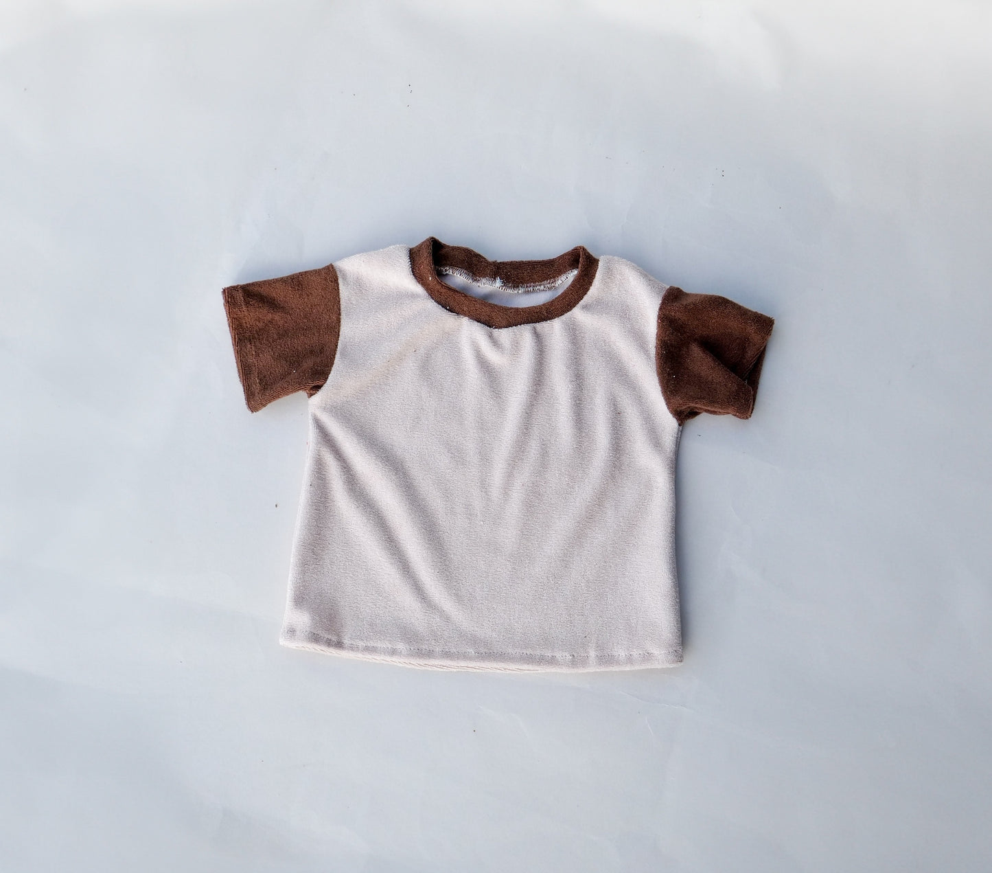 Basic Shirt Two-Tone aus Frottee "Color your life"